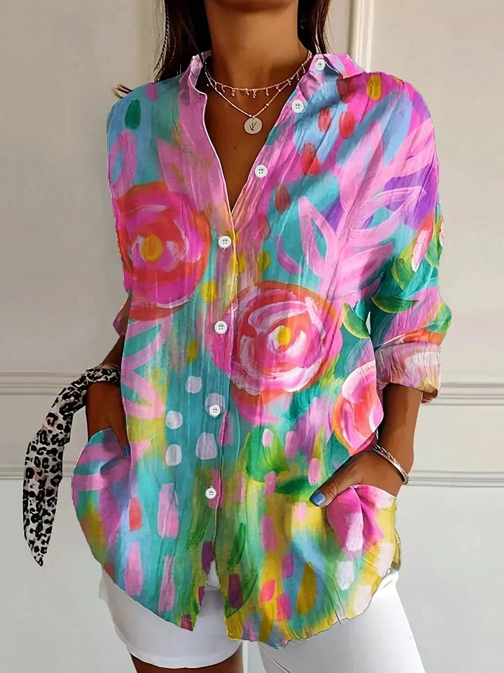 Helena | Colourful Pattern Blouse