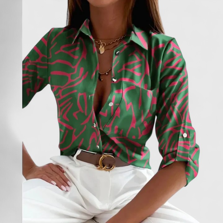 Ottoline | Elegant Long Sleeve Blouse