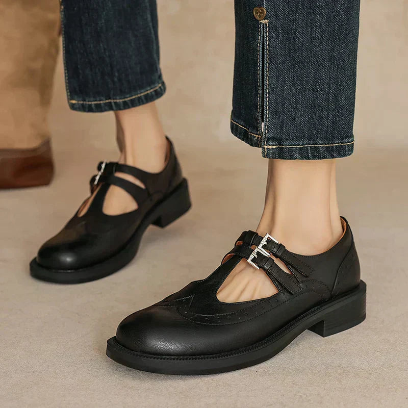 Kyra | Classic Leather Mary Jane Shoes