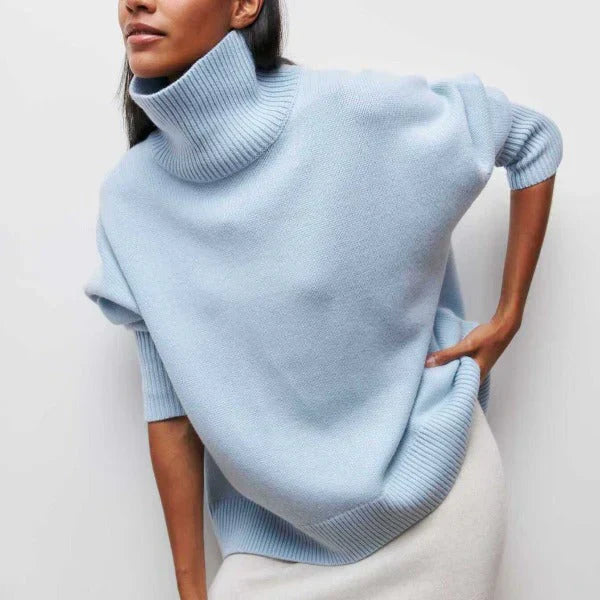 Nora | Soft Knit polo neck Sweater