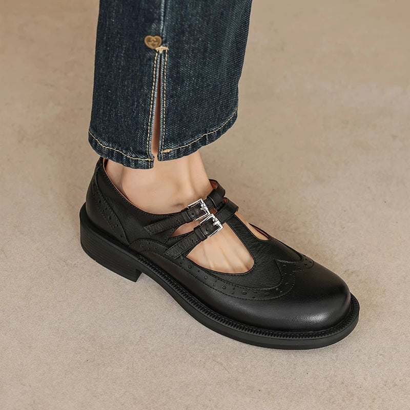 Kyra | Classic Leather Mary Jane Shoes