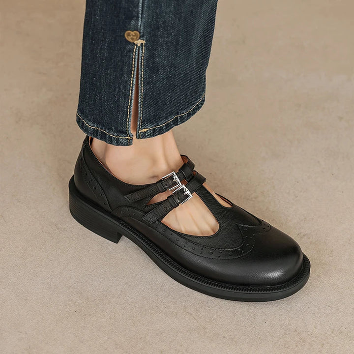 Kyra | Classic Leather Mary Jane Shoes