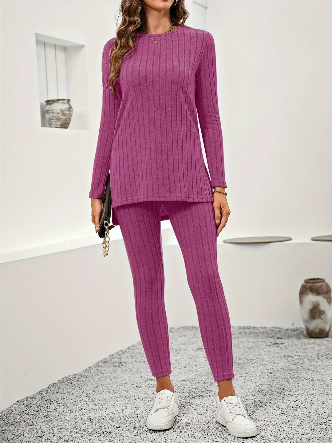 Bernice | Ribbed Knit Lounge Set