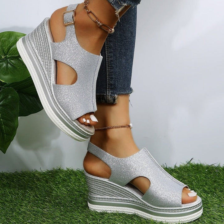Katrina - Relaxed Wedge Sandals