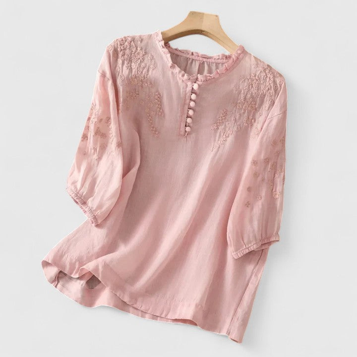 Becca | Elegant Button-Front Blouse