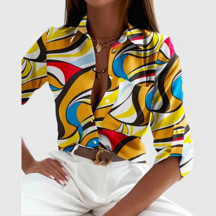 Ottoline | Elegant Long Sleeve Blouse