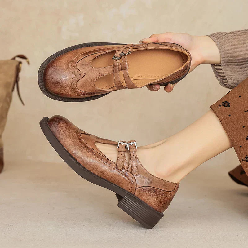 Kyra | Classic Leather Mary Jane Shoes