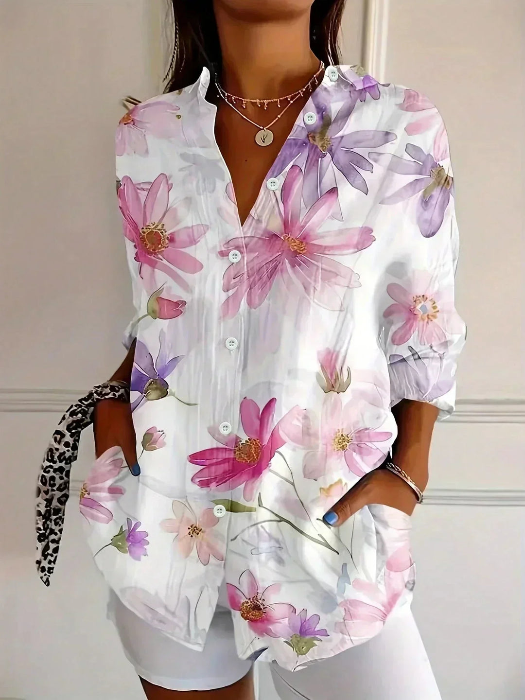 Helena | Colourful Pattern Blouse