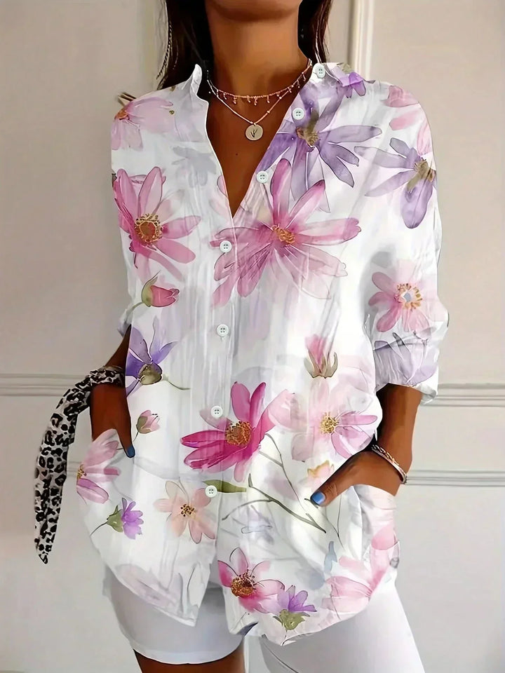Helena | Colourful Pattern Blouse