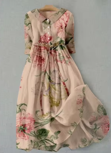 Claire – Elegant Floral Dress