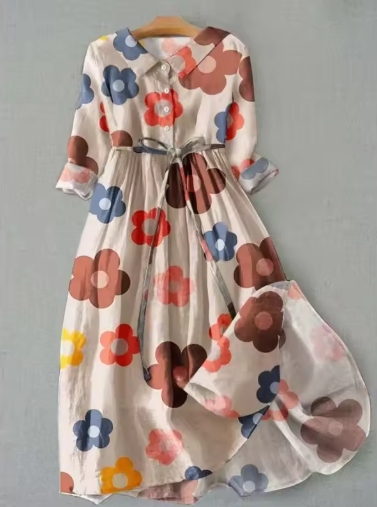 Janet - Retro Bloom Dress