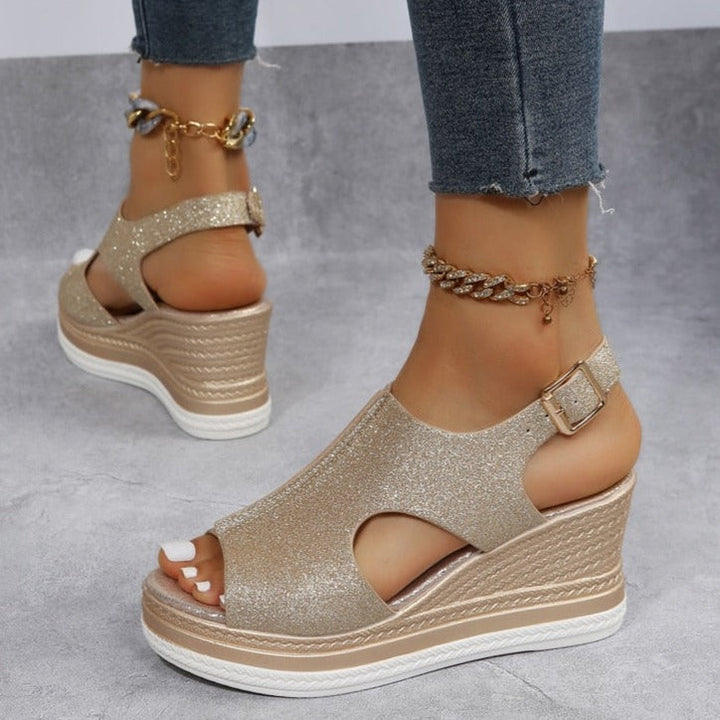 Katrina - Relaxed Wedge Sandals