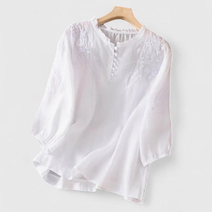 Becca | Elegant Button-Front Blouse