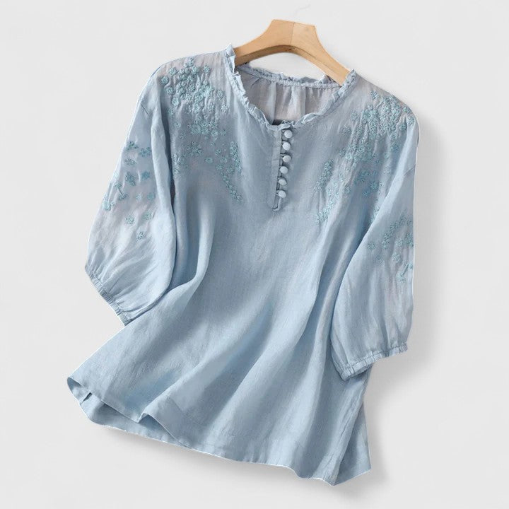 Becca | Elegant Button-Front Blouse