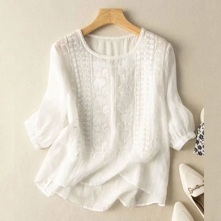 Bessie – Embroidered Relaxed Blouse