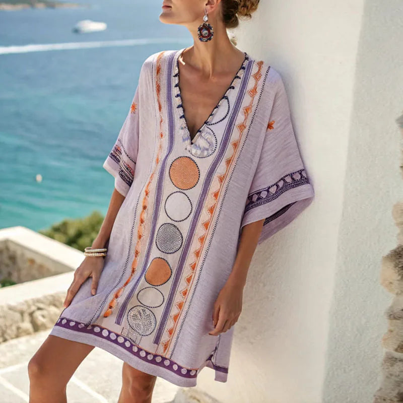 Jessica - Elegant & Comfortable Beach Dress for Effortless Summer Style