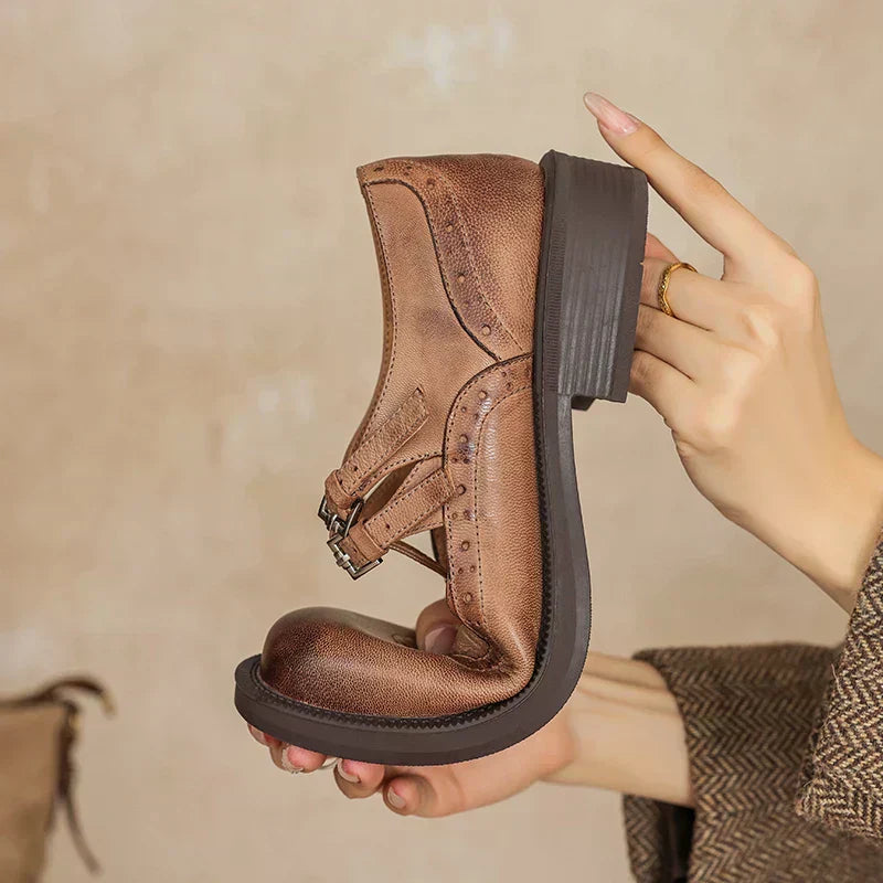 Kyra | Classic Leather Mary Jane Shoes