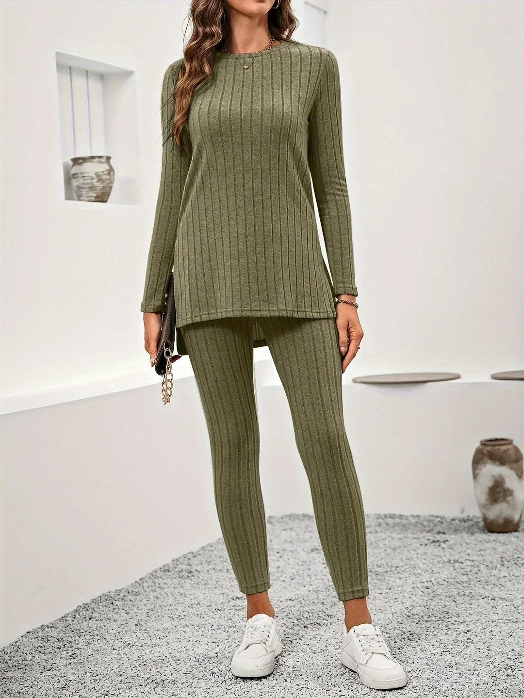 Bernice | Ribbed Knit Lounge Set