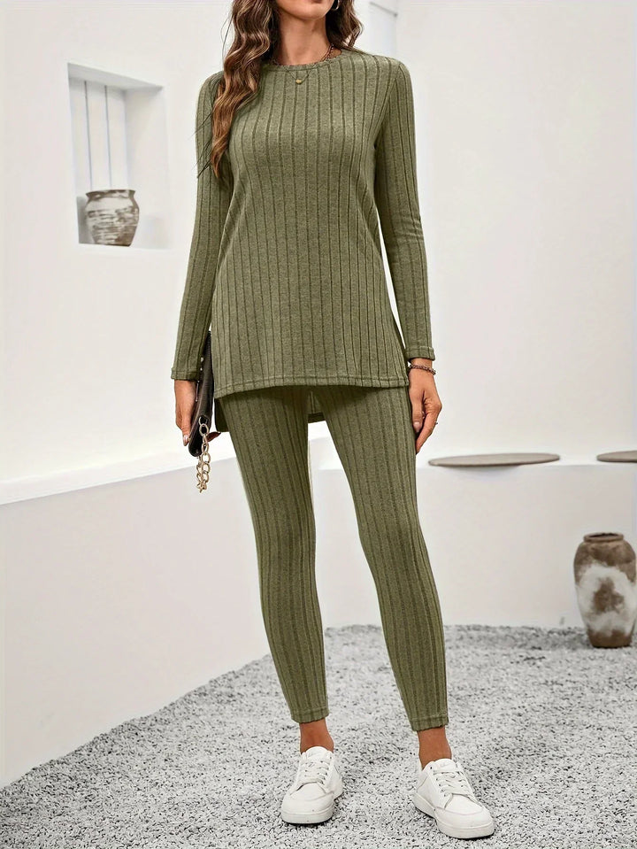 Bernice | Ribbed Knit Lounge Set