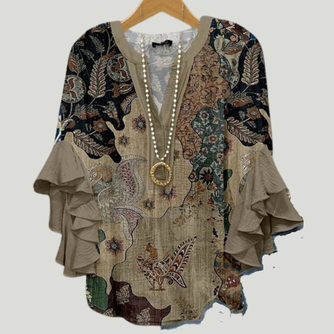 Lysandra | Elegant Blouse with Patterns