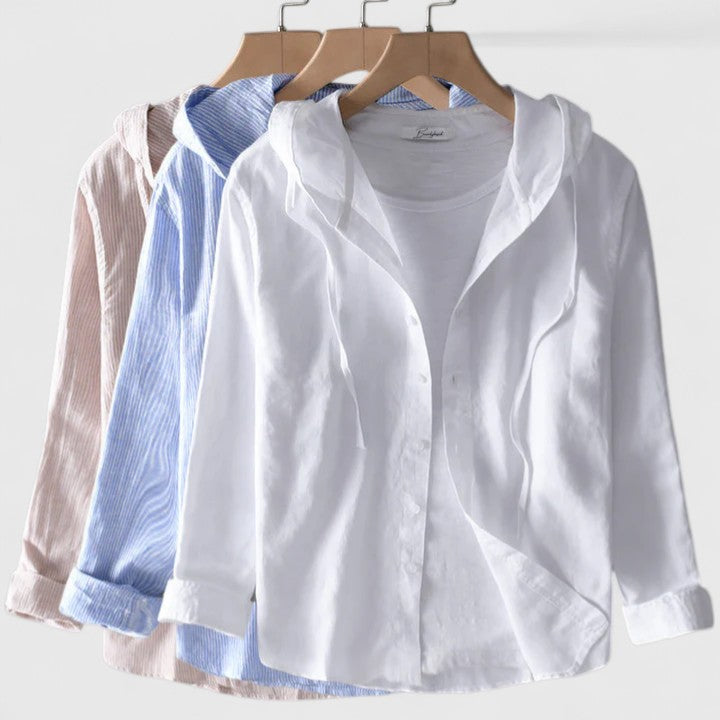 Joyce | Elegant Hooded Blouse