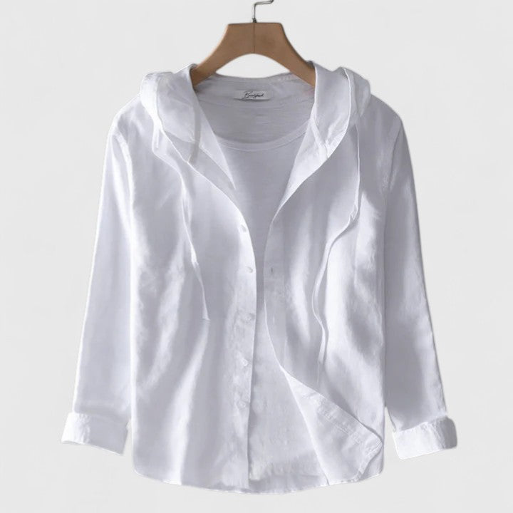 Joyce | Elegant Hooded Blouse