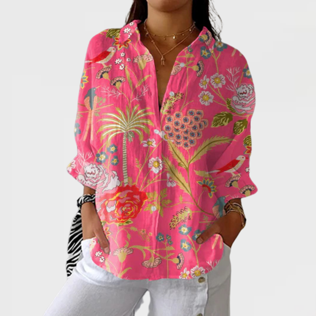 Leonor | Tropical Blossom Blouse