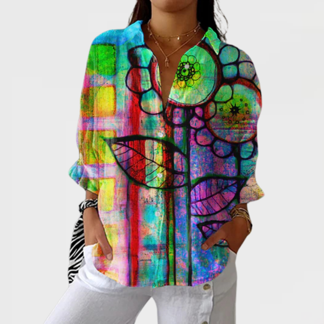 Hypatia | Artistic Bloom Blouse