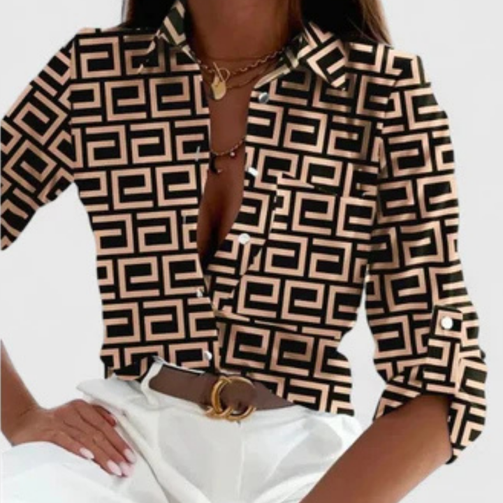 Ottoline | Elegant Long Sleeve Blouse