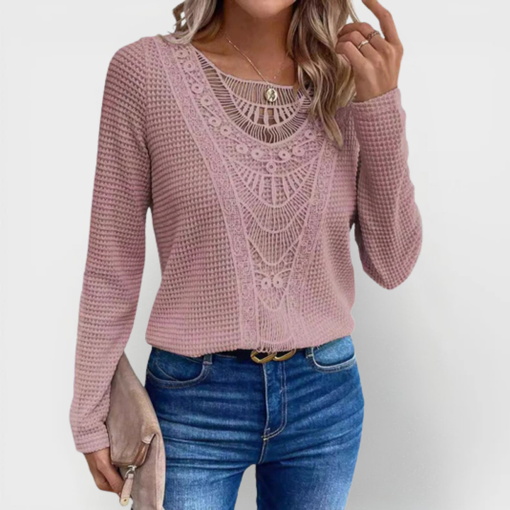 Magdalene | Pink Boho Blouse