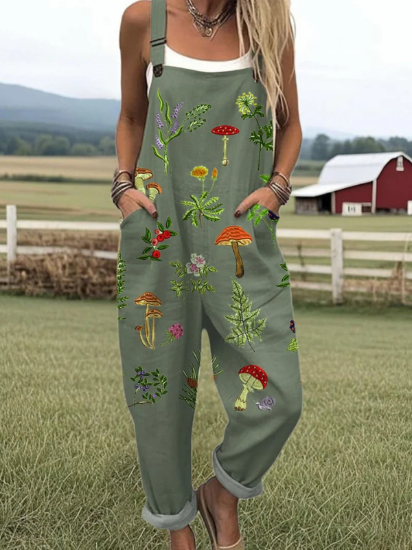 Jess-Inspired Embroidery Jumpsuit