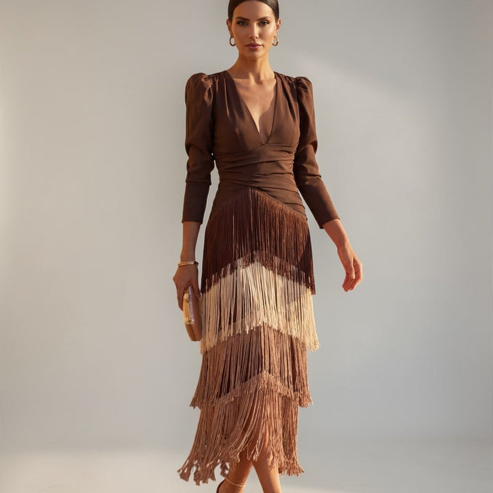 Sofia | Kleid mit Blumendruck