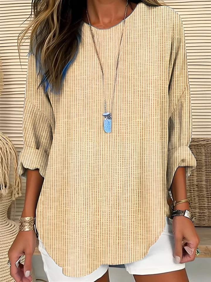 Beth | Trendy Striped Blouse