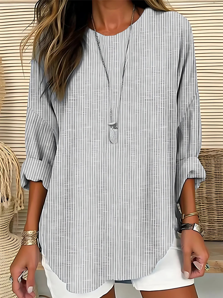 Beth | Trendy Striped Blouse