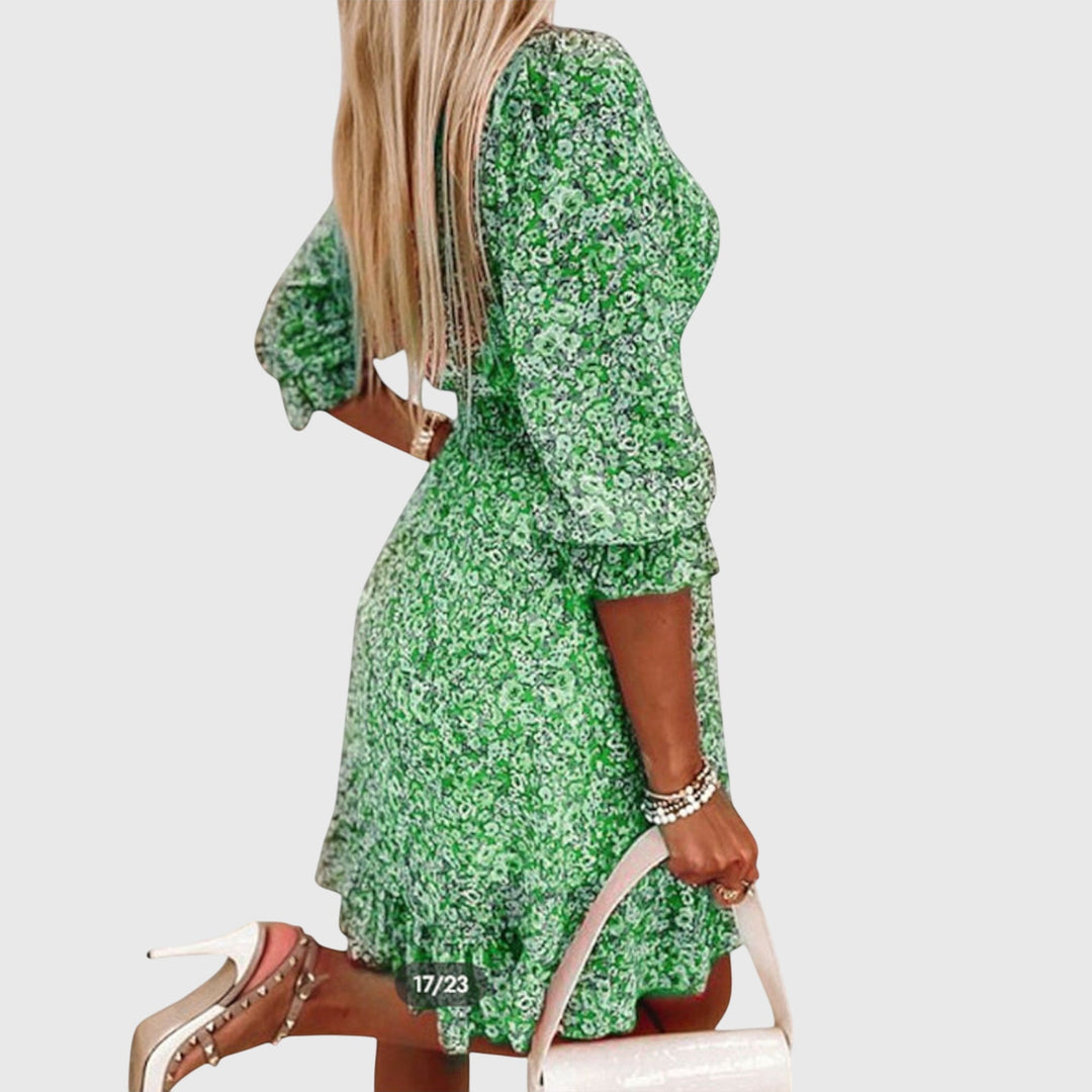 Shannon™ | Floral Puff Sleeve Dress