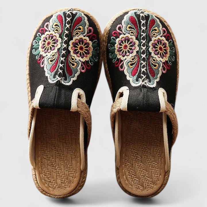 JEMIMA | COMFORTABLE HANDMADE FLORAL MULES