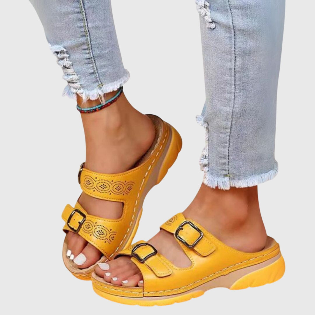 JOLANDA | ORTHOPEDIC LEATHER SANDALS