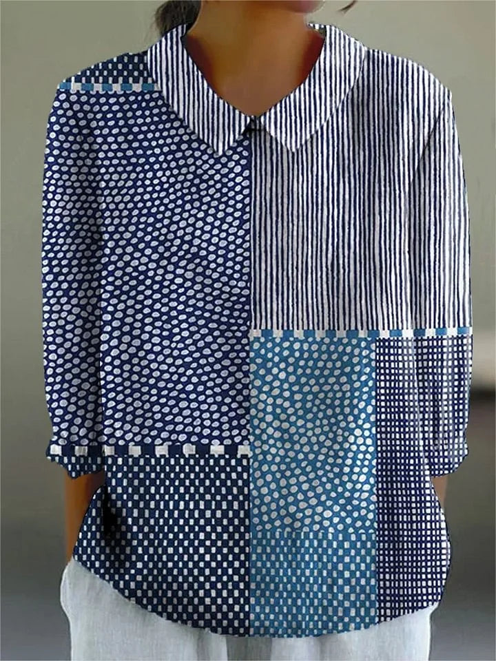 Bev | Vintage Colourful Blouse