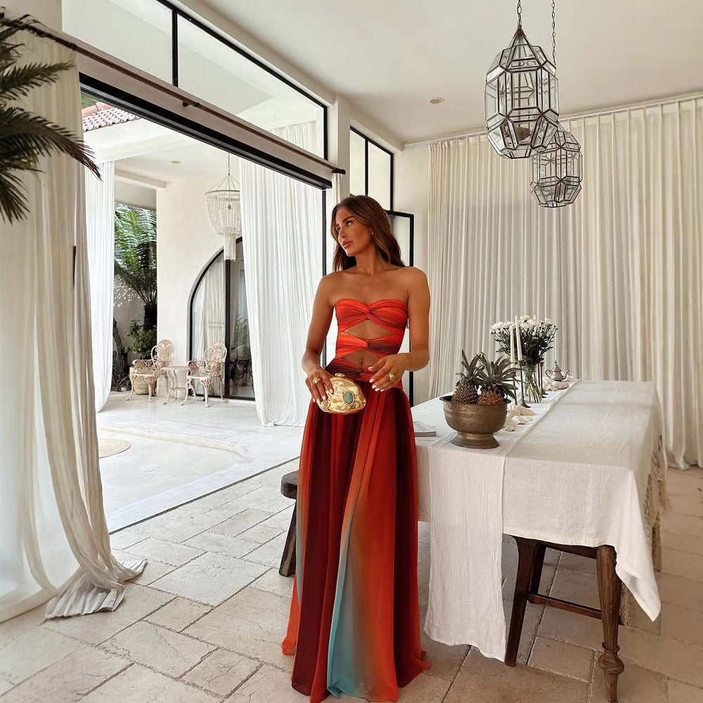 Jacqueline | Strapless Maxi Dress