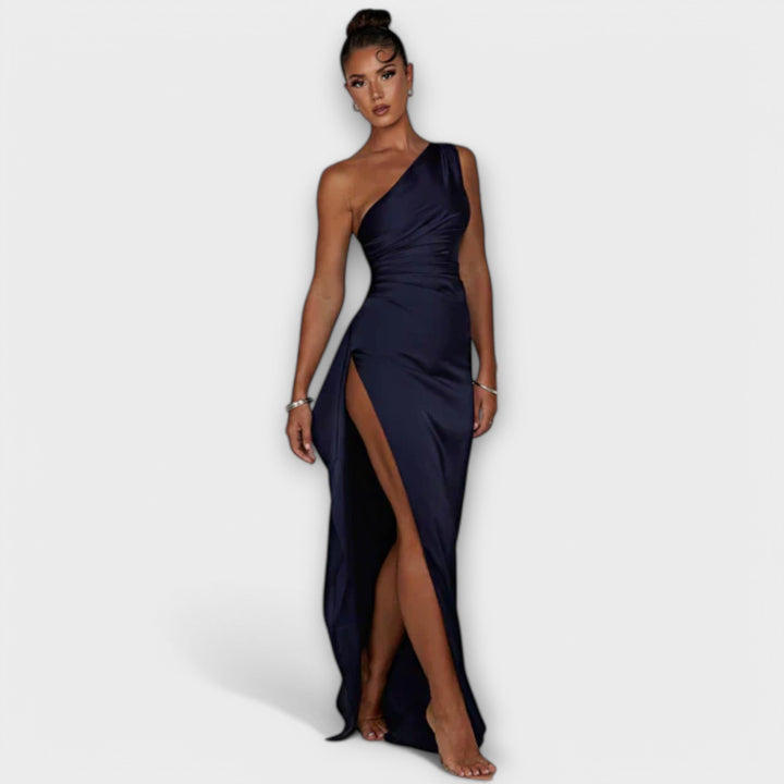 Honor Maxi Dress with Draping on One Arm