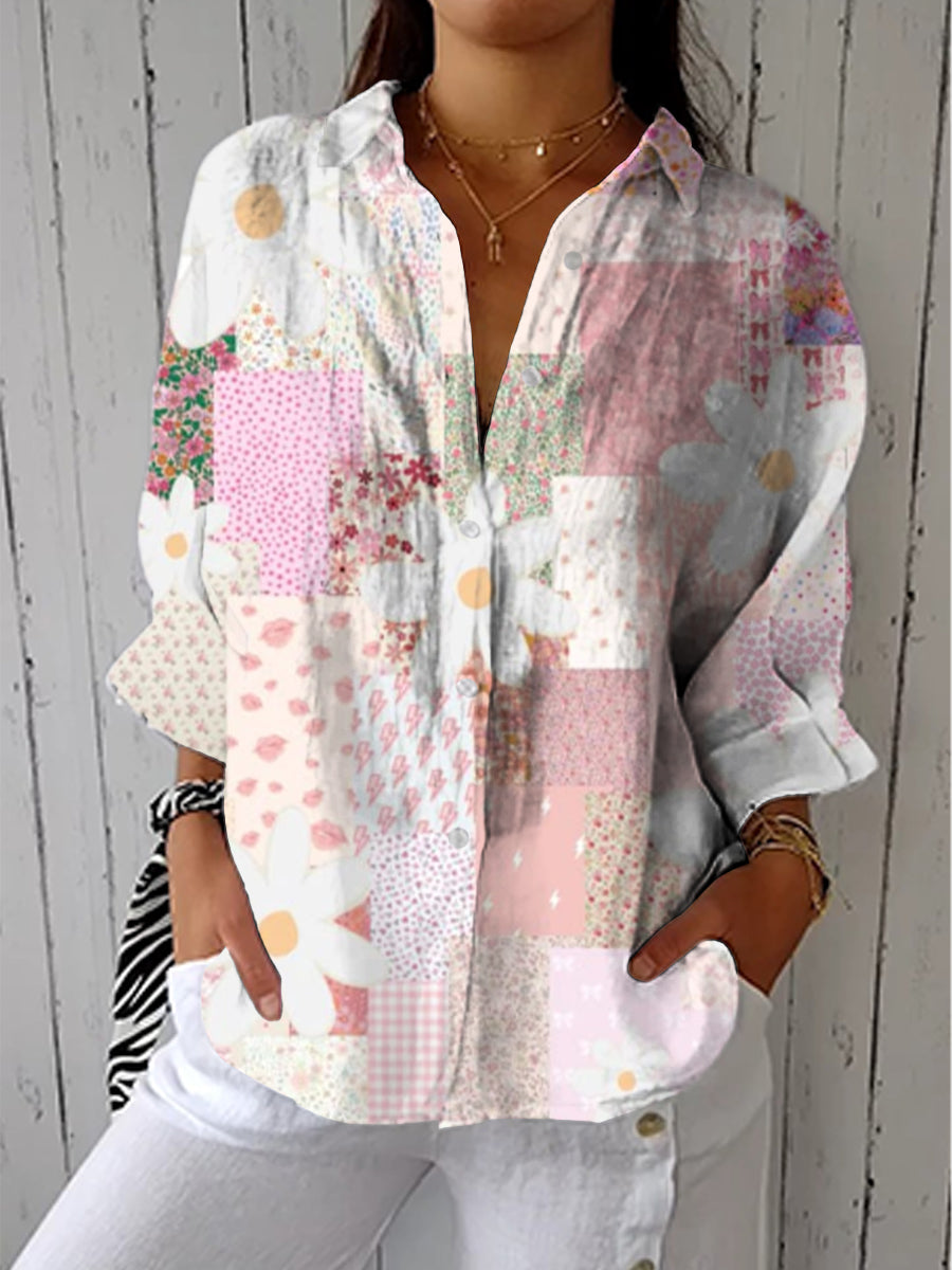 Adele | Patchwork Daisy Blouse