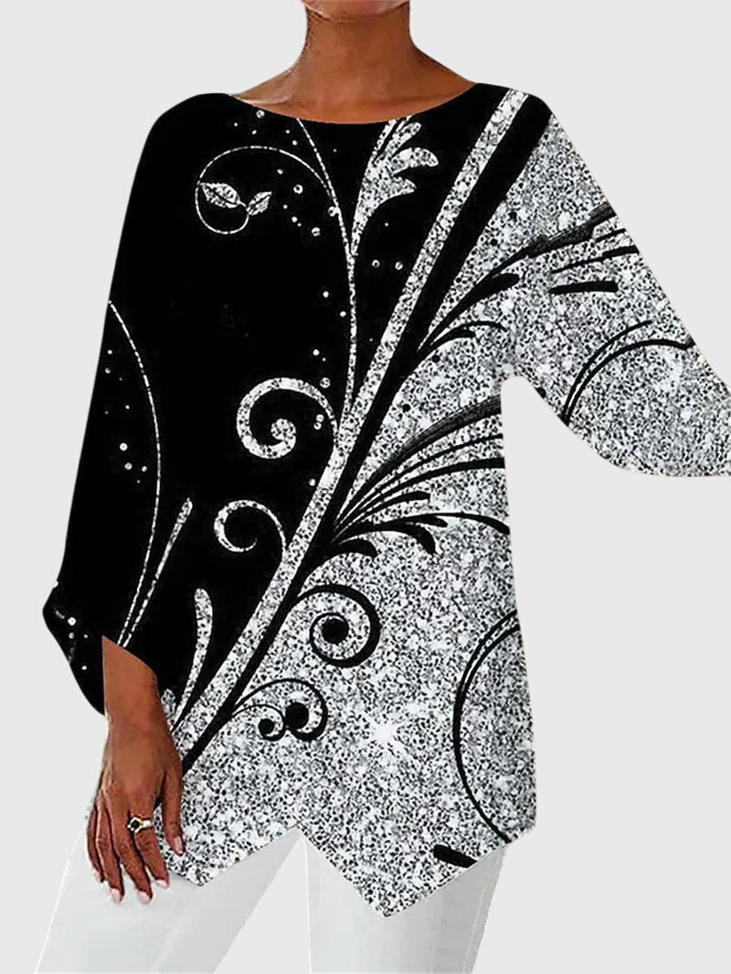 Arielle™ | Elegant Crew Neck Top