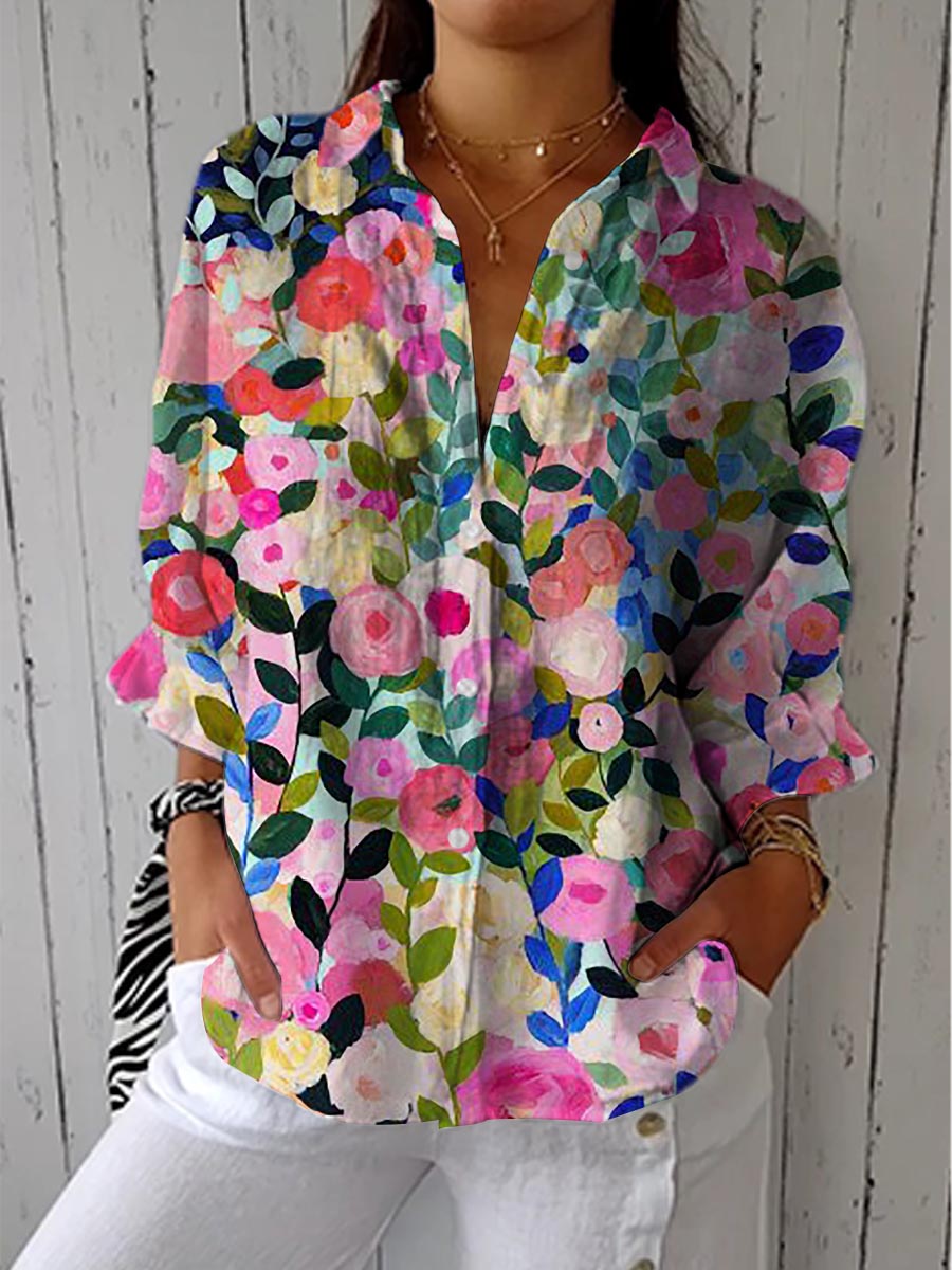 Alexandra | Bloom Canvas Blouse