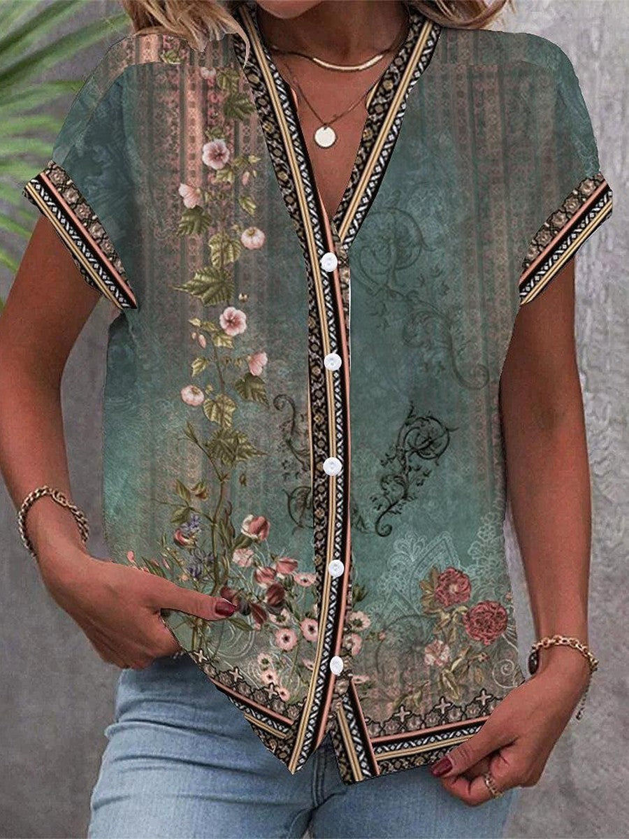 Aneurin | Watercolour Petal Blouse