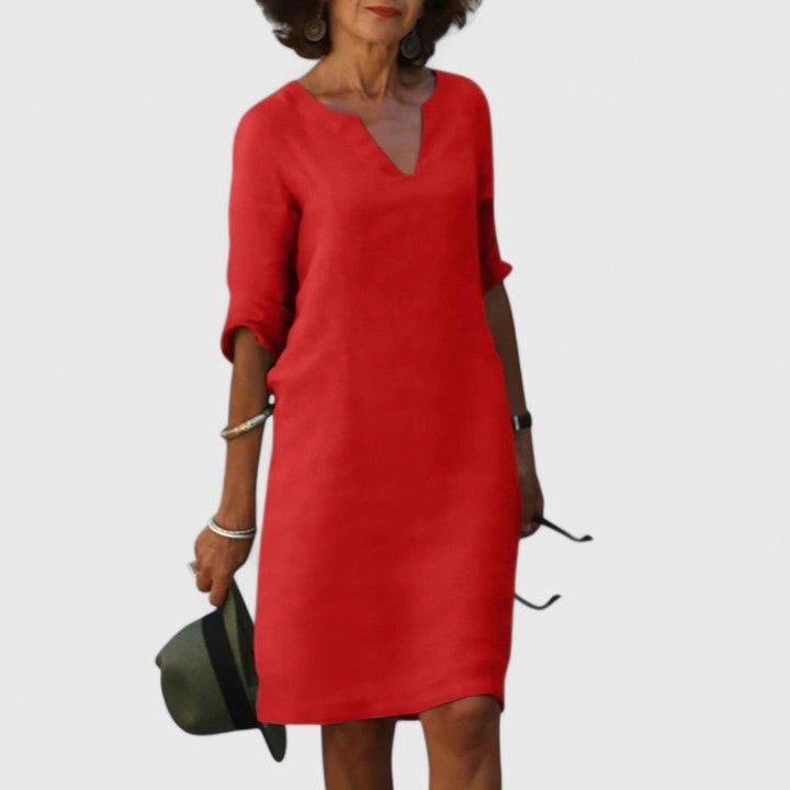 Winifred | Comfortable V-Neck Dress