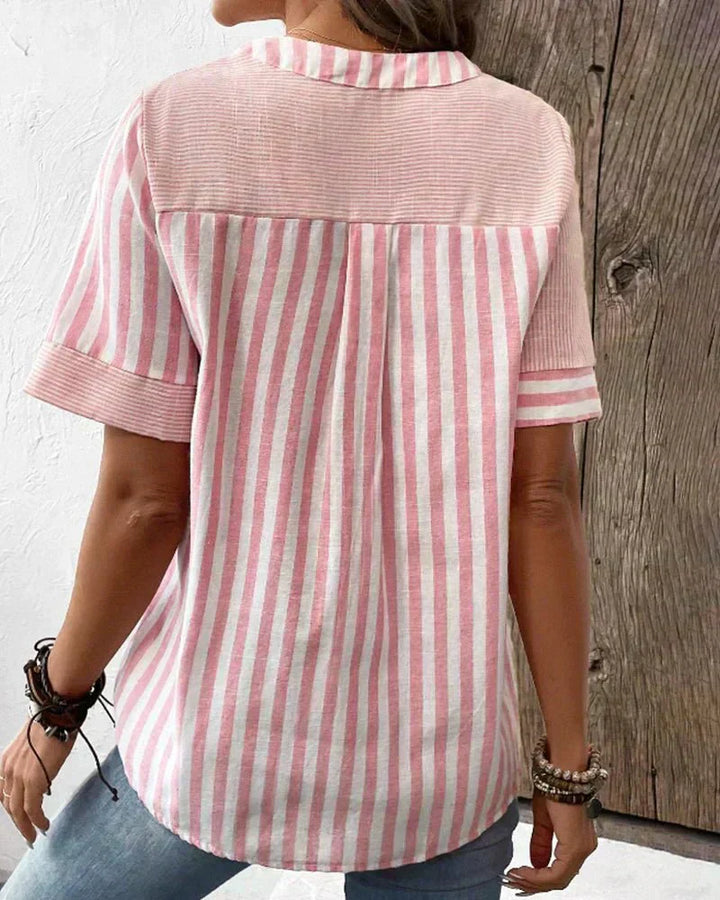 Bee | Soft Striped Blouse