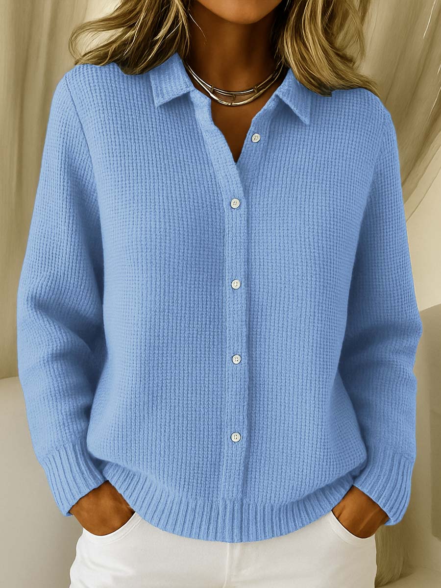 Astrid – Textured Knit Button Cardigan