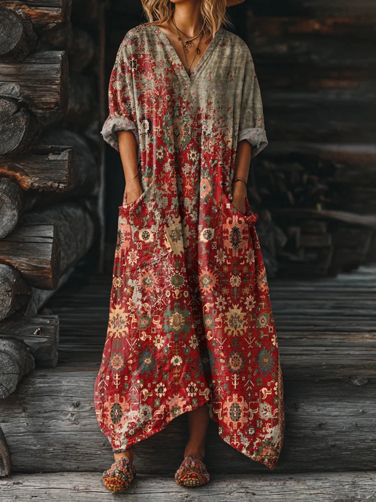 Rosalind | Vintage Boho Dress with Pockets