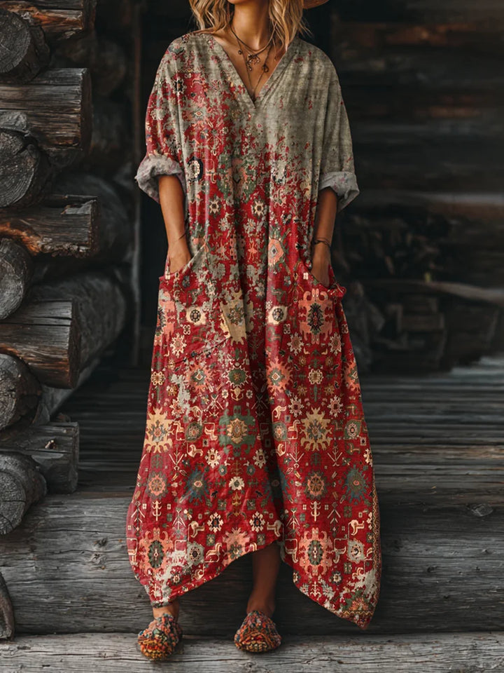 Rosalind | Vintage Boho Dress with Pockets