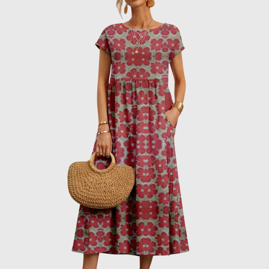 Sylvia™  | Chic Floral Dress